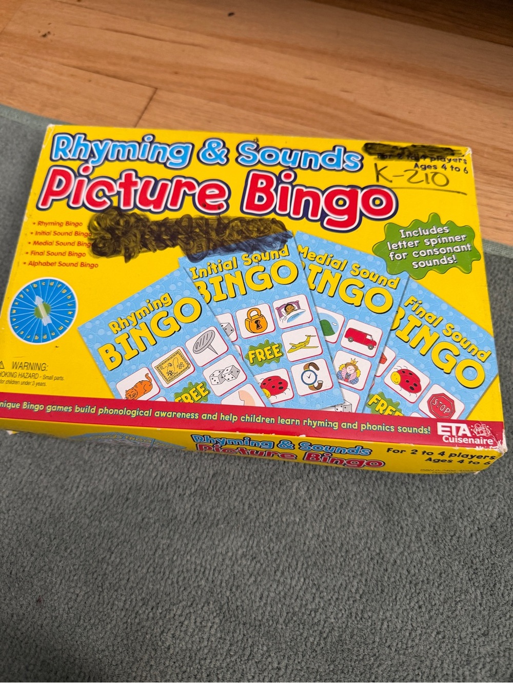 ETA Hand2Mind Rhyming and Sounds Picture Bingo- EUC
